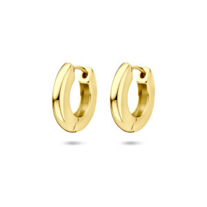 klapoorringen 15,5 mm 1micron zilver verguld (geel)
