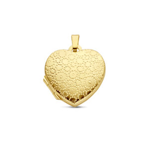 medaillon hartje gravure 17 mm 14K geelgoud