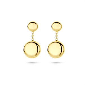 oorhangers 21 mm 14K geelgoud