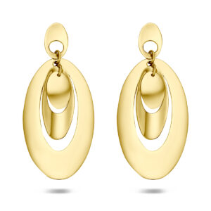 oorhangers 34 mm 14K geelgoud