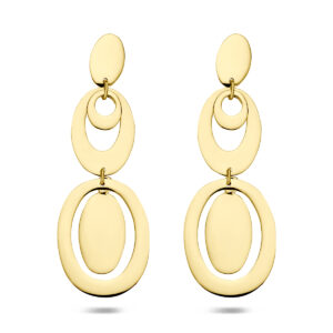 oorhangers 38 mm 14K geelgoud