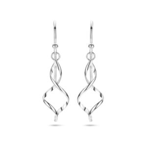 oorhangers franse haak 34 mm zilver gerhodineerd