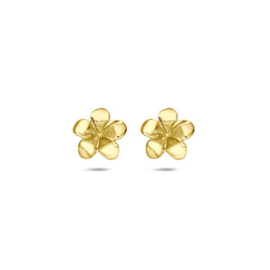 oorknoppen bloem 8,5 mm 14K geelgoud