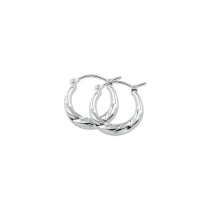 oorringen 15 mm zilver gerhodineerd