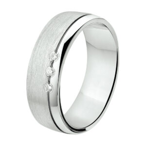ring a312 - 6 mm - 0.03ct h si zilver gerhodineerd