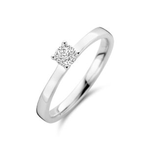 ring diamant 0.25ct h si 14K witgoud