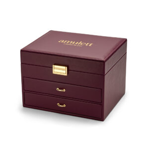 sieradenbox amulett aubergine toebehoren