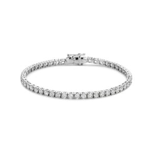 tennisarmband lab grown diamant 5.00ct g si 3,2 mm 17,5 cm 14K witgoud